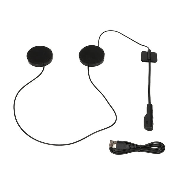 ZOUSSIQI 5V 0.5W Helmet Headphones Head Mounted Remote Wake Up Handsfree Helmet Speakers Long Battery Life for Motorcycle Helmet EL225#61628