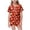 A-Red, variant on NIEWTR Kids Girls Short Sleeve Pajamas Set Halloween Pumpkin Ghost Print Collared Tops and Shorts Pjs Set Soft Comfortable Kids Halloween 2 Pieces Loungewear