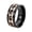 Rose Gold, variant on HIJONES Men Women's Rotatable Roman Numeral Stainless Steel Ring Jewelry Blue Size 12
