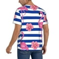 thumbnail image 2 of Fotbe Pink Flamingo Baseball Jersey Shirt for Men and Women, Casual Short Sleeves Button Down T-Shirt-Medium, 2 of 9