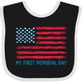 thumbnail image 3 of Inktastic My 1st Memorial Day American Flag Boys or Girls Baby Bib, 3 of 4