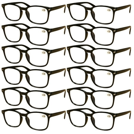 12 Pairs Mens Unisex Blue Light Blocking Reading Glasses Anti Blue Light Readers +3.00