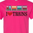 thumbnail image 4 of Inktastic I Love Trains T-Shirt, 4 of 5