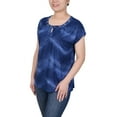 thumbnail image 2 of NY Collection Women's Extended Sleeve Top with Grommets, 2 of 4