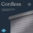 thumbnail image 4 of MOOD Architectural 2.5" Faux Wood Window Blinds | driftwood gray 2.5 inch Grey wooden blinds | 39.5 inch wide blinds for windows | Custom Made Cordless Blackout | Light Grey | 39.5" Wide x 72" Tall, 4 of 6