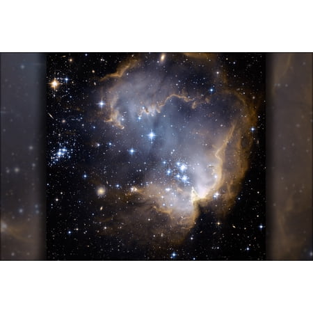 24 x36 Gallery Poster NGC 602 and N90 as seen by Hubble Space Telescope