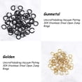 thumbnail image 3 of PVD Vacuum Plating 304 Stainless Steel Open Jump Rings Gunmetal & Golden 9x1.5mm Inner Diameter: 6mm 2 colors 50pcs/color 100pcs/box, 3 of 7