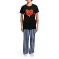 thumbnail image 4 of CafePress - Foxes Mate For Life Women's Dark Pajamas - Women's Short Sleeve Print T-Shirt and Pants Dark Cotton Pajama Set, 4 of 7