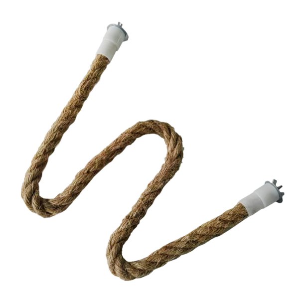 Percha colgante para pájaros con cuerda flexible para loros y patas 40 cm