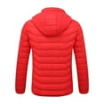 thumbnail image 3 of Yindaity Women's Packable Lightweight Full-Zip Puffer Jacket with Hood Quilted Winter Coat (Red,2XL), 3 of 6