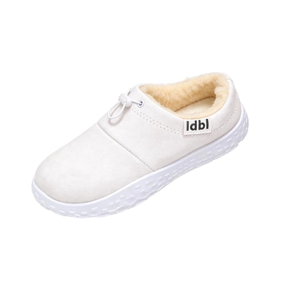 SBYOJLPB Women's Warm Slipper Solid Color Winter Comfortable Closed Toe Slippers