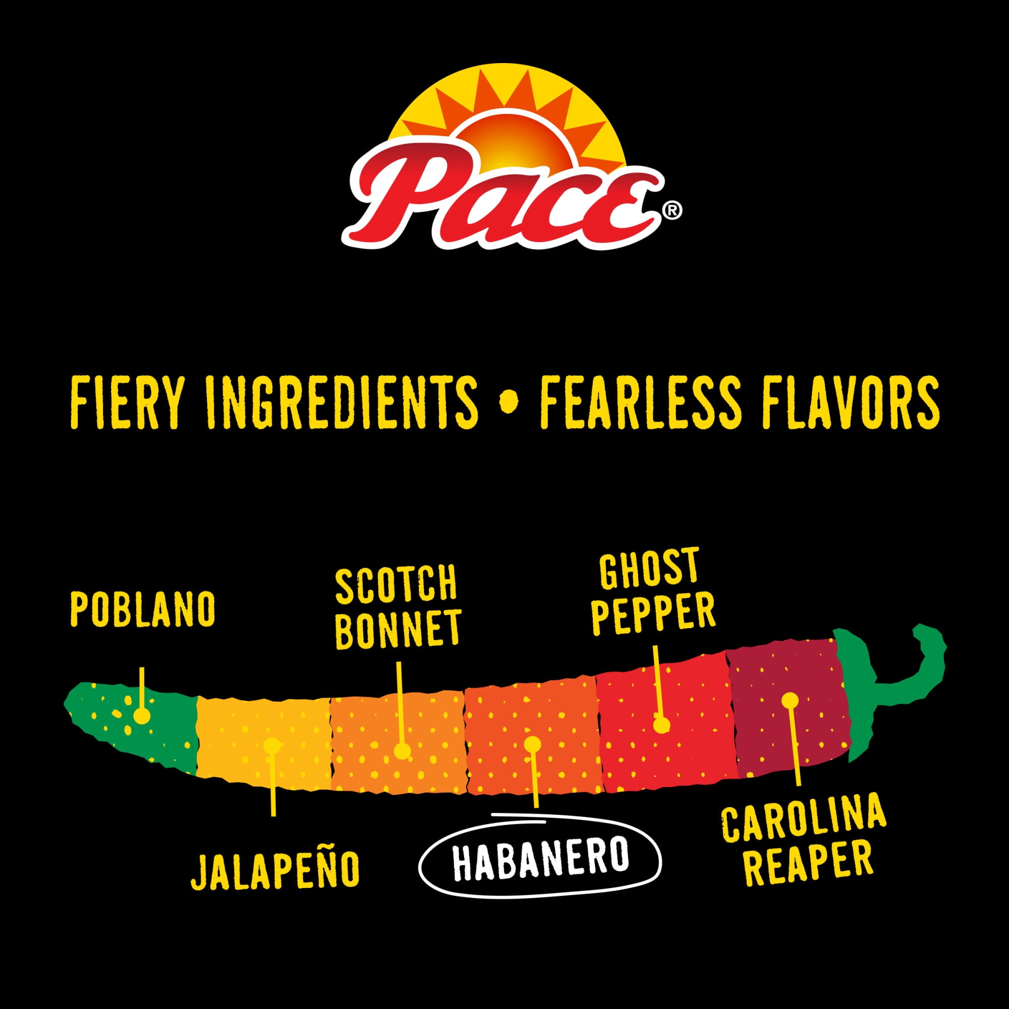 Pace Hot Honey Habanero Sweet and Spicy Salsa 16oz Jar