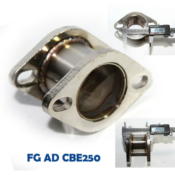 Catback Exhaust Muffler 2.9" Extension Flange Steel Adapter 2.5" 2Bolt Flange Catback Exhaust Muffler 2.9" Extension Flange Steel Adapter 2.5" 2Bolt Flange
