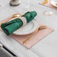 thumbnail image 4 of 4 Pieces Linen Double Layer Placemats Tableware Cup Dining Table Place Mats Washable Tableware Cutlery Stain-resistant Pad Home Black, 4 of 8