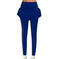 thumbnail image 2 of Baberdicy Women's Legging Womens Leggings with A Line Skirt High Waisted Full Length Yoga Pants for Workout Athletic, Sale Clearance Blue L, 2 of 7