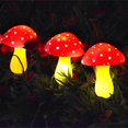thumbnail image 3 of Nuevas luces solares impermeables mejoradas para decoración al aire libre, 8 modos para jardín, camino, paisaje, patio, Pascua, juego de 6 rojos, 3 of 5