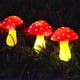 thumbnail image 3 of Nuevas luces solares impermeables mejoradas para decoración al aire libre, 8 modos para jardín, camino, paisaje, patio, Pascua, juego de 6 rojos, 3 of 5