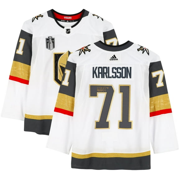 William Karlsson Vegas Golden Knights Autographed White Adidas Authentic Jersey with 2023 Stanley Cup Final Patch - Fanatics Authentic Certified