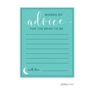 Words of Wisdom Love You to the Moon and Back Bridal Shower Game Cards, 20-Pack