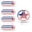 Paper Plate-7IN-24PCS, variant on 4th of July Flag Printed Disposable Tableware - Paper Plates Cups Convenient Patriotic Dining Supply for Independence Day Holiday Party Gathering