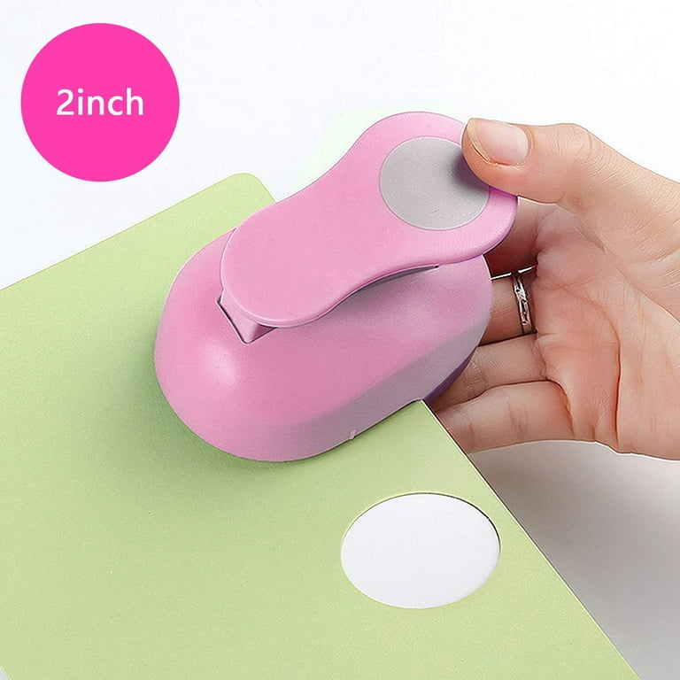 Circle Punch 2 Inch Craft Hole Punch - Circle Scrapbooking Puncher Shapes,  Paper Punchers Crafting Designs for Card Making DIY Albums Photos Office  Supplies (2 Inch) 