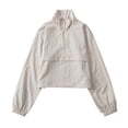 thumbnail image 4 of Parkas de manga larga para mujer, abrigo cálido con bolsillo, chaqueta larga con cuello vuelto, abrigo de invierno de plumón para mujer, 4 of 4