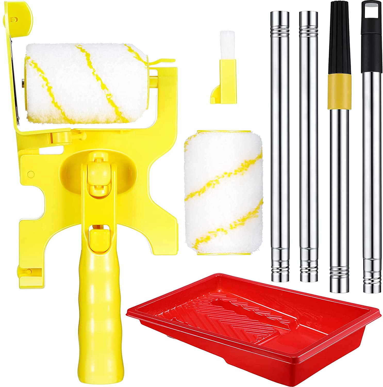 Paint Edger Kit Paint Edger Roller Brush Clean Cut Hand Held Paint