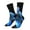 3 Black, variant on Blue Viper Snake Print Adult Socks for Men & Women,Calf Socks, Ankle Socks,Boots Socks,Breathable Casual Sock,Unisex Crew Socks