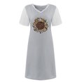thumbnail image 4 of Vestido casual sexy de verano para mujer Vestido de manga corta con estampado floral y cuello en V Pompotops  ghjkhdj16541, 4 of 5