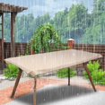 thumbnail image 4 of Cubierta impermeable para muebles de escritorio y mesa de jardín, Protector a prueba de lluvia y polvo para exteriores (Beige), 4 of 8