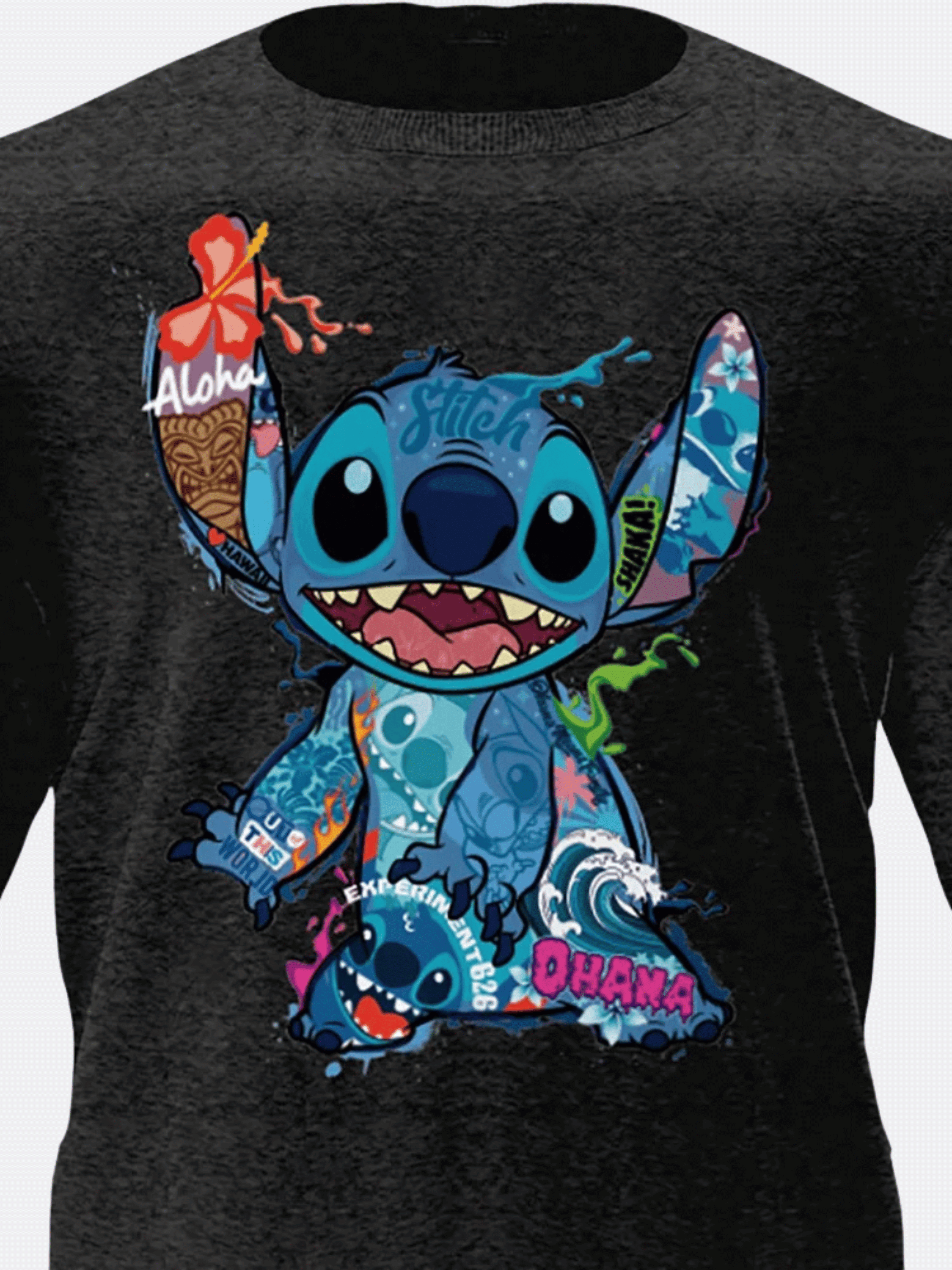 Disney Stitch Collage Adult Tee Shirt, XS-2XL (Unisex)