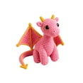 thumbnail image 2 of Emotional Support Dragon Pocket Buddy, Cute Dragon Plush Stuffed Animals with Encouragement Card, Anxiety Relief Desk Decor, Fantasy Gift for Students & Adults (Pink), 2 of 6