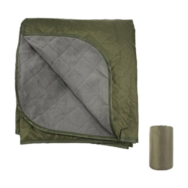Camping manta alfombra de viaje liviano portátil plegable manta cálida colcha de mochilas de mochila para senderismo deportivo festival de senderismo Verde