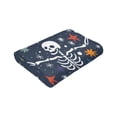 thumbnail image 6 of ZICANCN Throw Blanket Skeleton with Rainbow , Couch Ultra Soft Micro Fleece Sofa Bed Camping Travel Blanket for Adults, 50"x40", 6 of 8