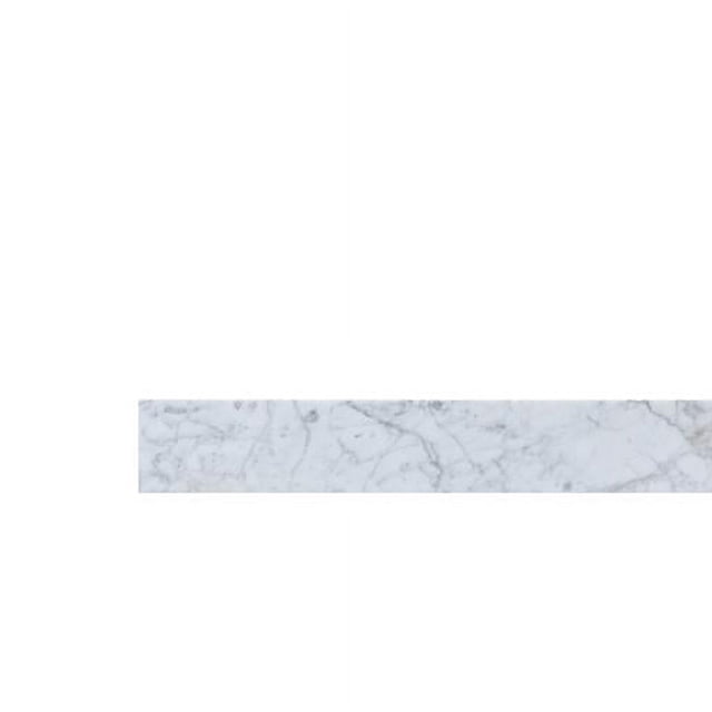 30 in. Bathroom Vanity Backsplash, Carrara White