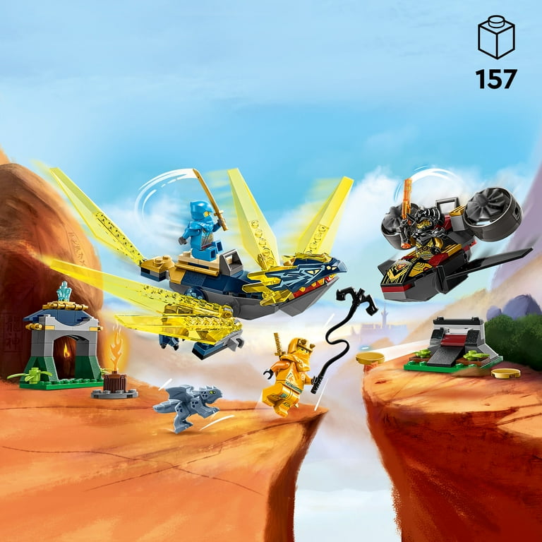 LEGO NINJAGO Nya and Arin’s Baby Dragon Battle 71798 Ninja Building Toy, Features a Jet, 2 Dragons, 3 Minifigures and Baby Riyu, Gift Idea for LEGO NINJAGO Nya and Arin’s Baby Dragon Battle 71798 Ninja Building Toy, Features a Jet, 2 Dragons, 3 Minifigures and Baby Riyu, Gift Idea for