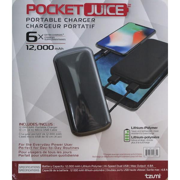 Pocket Juice Costco Portable Charger Tzumi: PocketJuice 12000 MAh