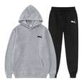 thumbnail image 5 of Sudadera con capucha para hombre, traje con estampado informal de moda sencilla, chándal deportivo de alta calidad para trotar y culturismo, Otoño e Invierno, 5 of 5