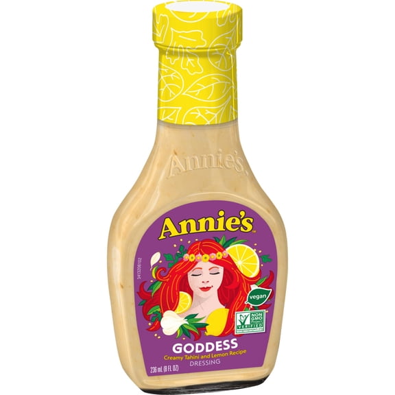 Annie's Goddess Salad Dressing, Vegan, Non-GMO, 8 fl oz