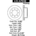 thumbnail image 3 of Centric C-Tek Brake Rotor, #121-67046 Fits select: 2000-2002 DODGE RAM 2500, 2000-2002 DODGE RAM 3500, 3 of 4