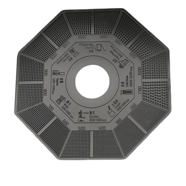 Regla de molienda de café, acero inoxidable, guía profesional para moler café en grano. Bagua Negro