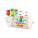thumbnail image 2 of Juego de mesa de Boad de Rainbow Juego de matemáticas Contando el juego de clasificación de color de juguete Habilidad de motor fino para niños y niña, 2 of 9