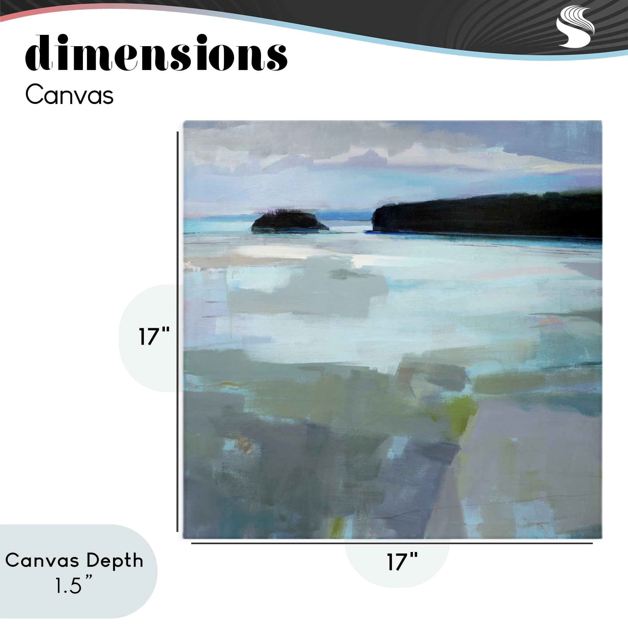 Stupell Industries Freeport Maine Abstraction Canvas Wall Art, design by Kathleen Robbins