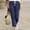 Navy, variant on Summer Saving Clearance AXXD Womens Workout Leggings Summer Solid Color Elastic Waist Capri Leggings With Pockets for Women