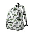 thumbnail image 2 of Tractor and Harvesters White Pattern Backpack for School, Cute School Bag with Adjustable Shoulder Straps and Padded Back, 13.4"x11"x4.7", 2 of 5