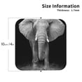 thumbnail image 2 of Fuzoiu Indian Elephant Print Leather Coasters Set,Drink Coasters Set of 4,for Tabletop Protection, Durable PVC Coasters,Home Décor and Housewarming Gift-Square, 2 of 6