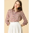 thumbnail image 2 of CamiFloral Con Botones Y BluDe ManLarCon Cuello En PunPaMujer RoL, 2 of 6