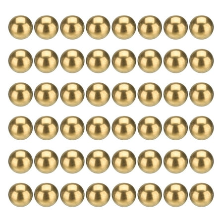 50 Pack Bearing Balls, 10mm Diameter H62 Precision Solid Brass Bearing Balls