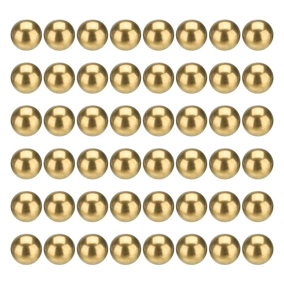 50 Pack Bearing Balls, 10mm Diameter H62 Precision Solid Brass Bearing Balls