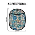 thumbnail image 3 of Pofeuu Vintage Floral Butterflies Print Silicone Pot Mat Mitten With Hanging Loop Heat Resistant Oven Mitts Non-Slip Bbq Baking Smoking Potholders, 3 of 7